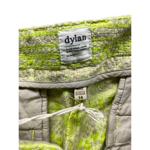 New Dylan Embroidered Pocket Shorts Women Green Size 14 - Picture 3 of 5
